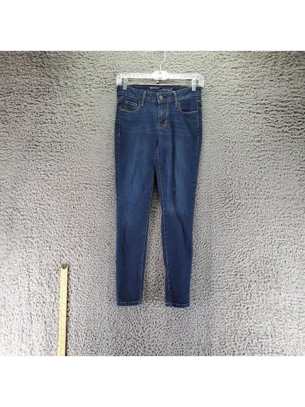 Old Navy Jeans Womens 0 Short Blue Rockstar Mid Rise Skinny Stretch Denim